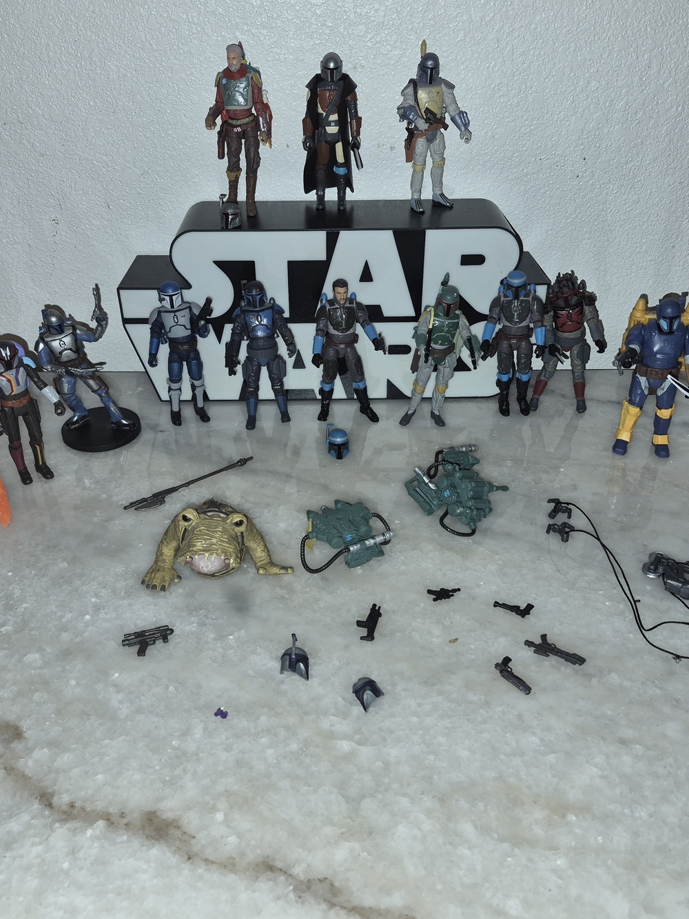 Kenner Star Wars MANDALORIANS 3.75in Collection Lot loose pre-owned